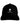 Fitted Black Cap with White Monogram - Mikey Yaw