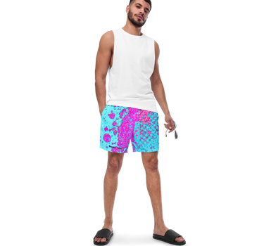 Evaporate Paint Splatter Men's Swim Trunks - Mikey Yaw